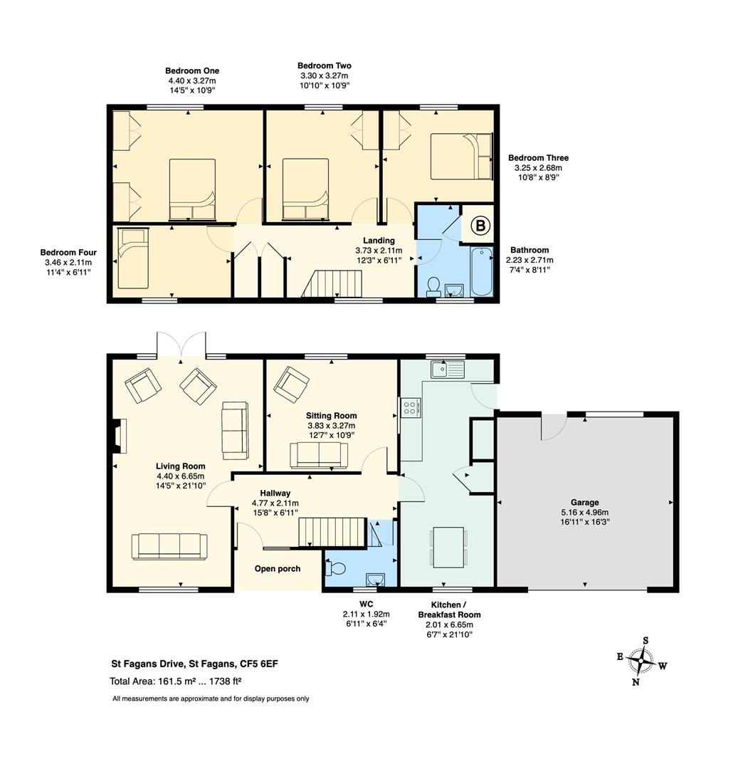 Floorplan for St. Fagans Drive, St. Fagans, Cardiff